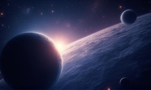 Concept art for Project Aurora, a sci-fi RPG with a vast galaxy view