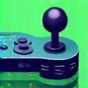 Game Development Icon - Joystick and Code symbols